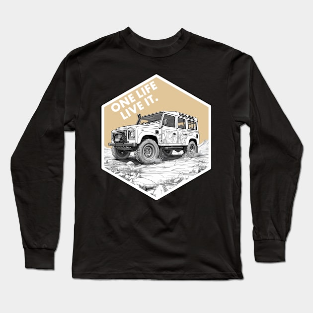 Defender - One life live it Long Sleeve T-Shirt by Lafta Design